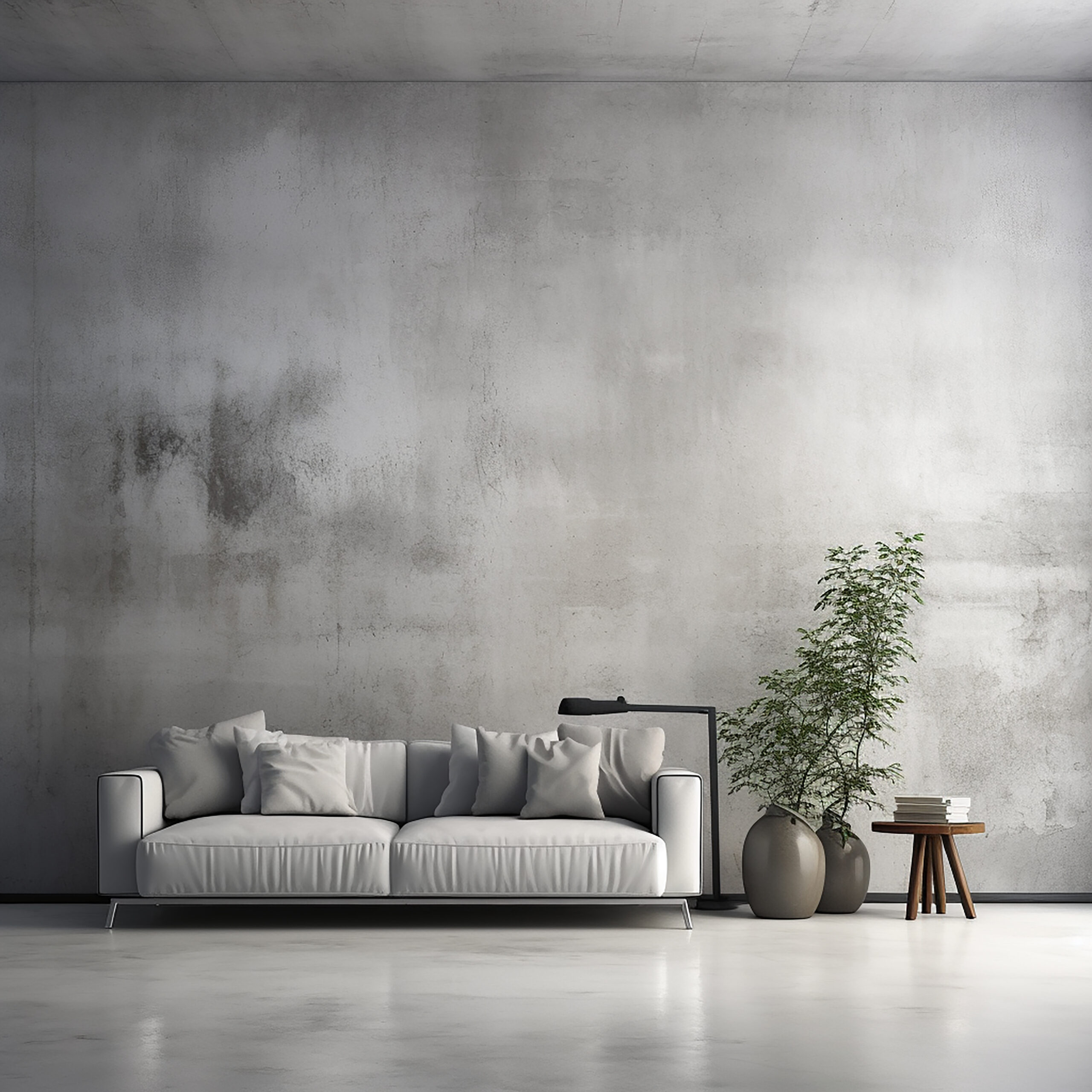 Polished concrete floor in a commercial building in New Jersey