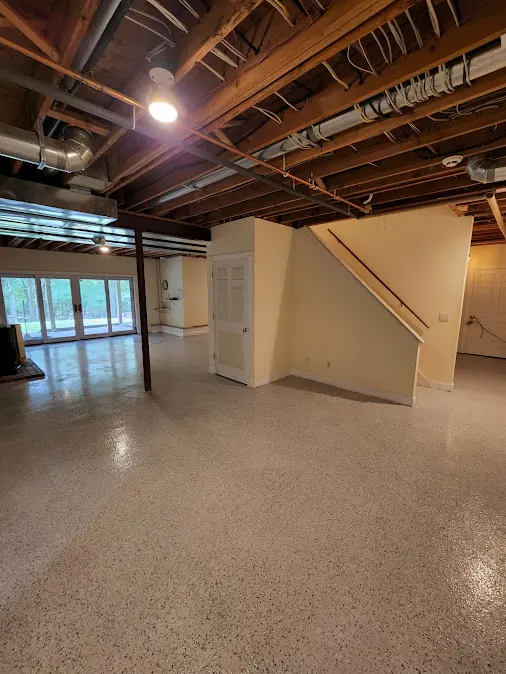 Basement Flooring Connecticut – Top Waterproof Ideas 2 Epoxy basement floor improving energy efficiency in a finished basement