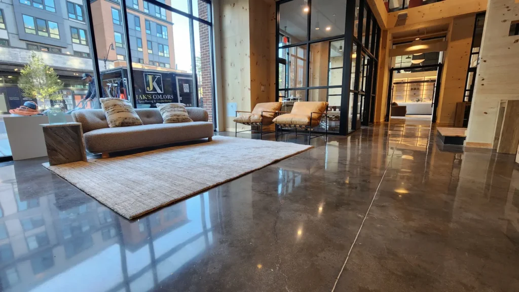 Polished Concrete Floor Contractors | CT & Westchester 2 Modern polished concrete floors by JAK’s Colors