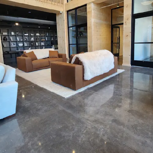 Durable polished concrete floors by JAK’s Colors
