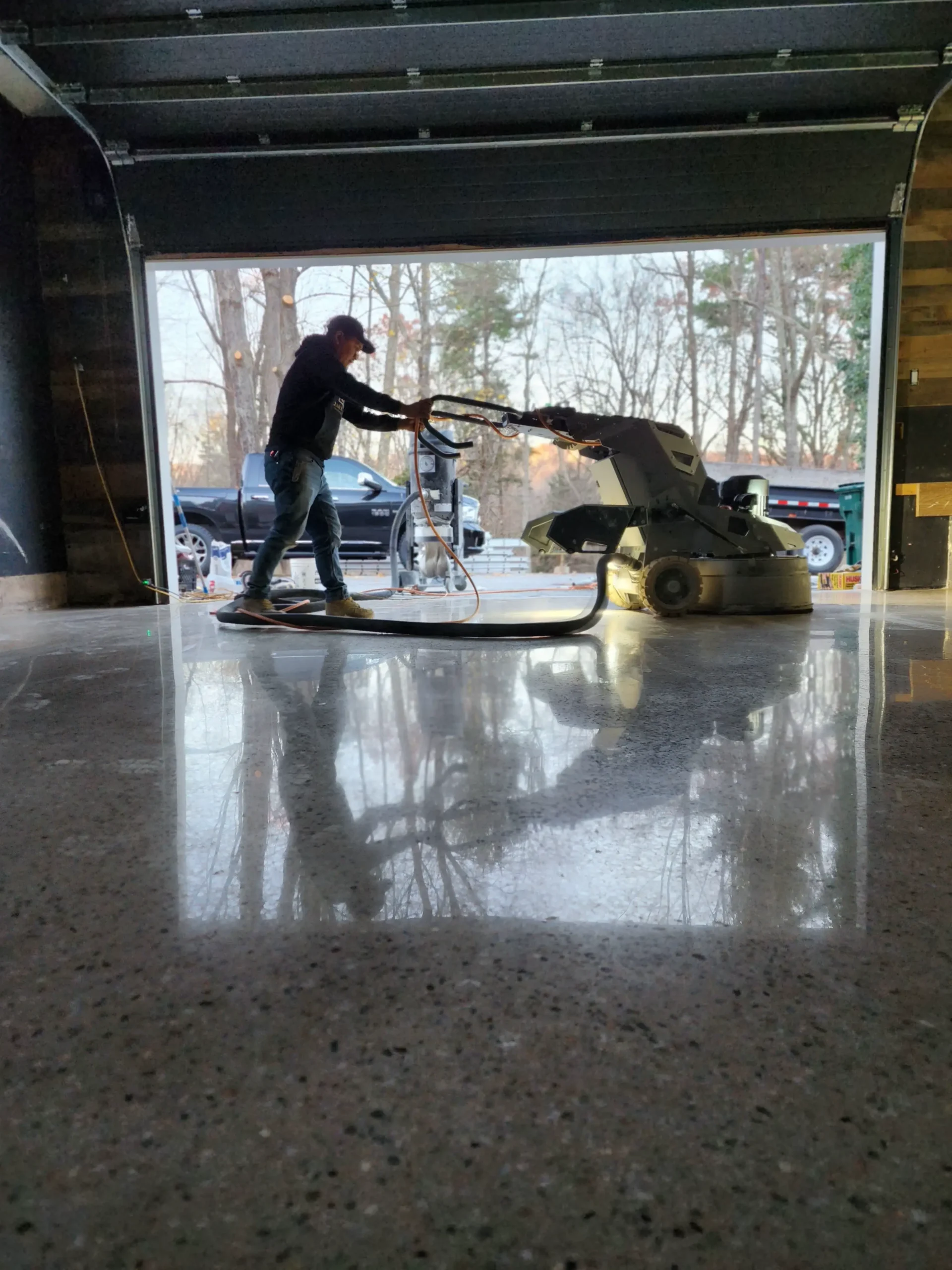Our polished concrete Stamford services offer a sustainable and low-maintenance flooring solution. Extremely durable, eco-friendly, and ideal for high-traffic areas.